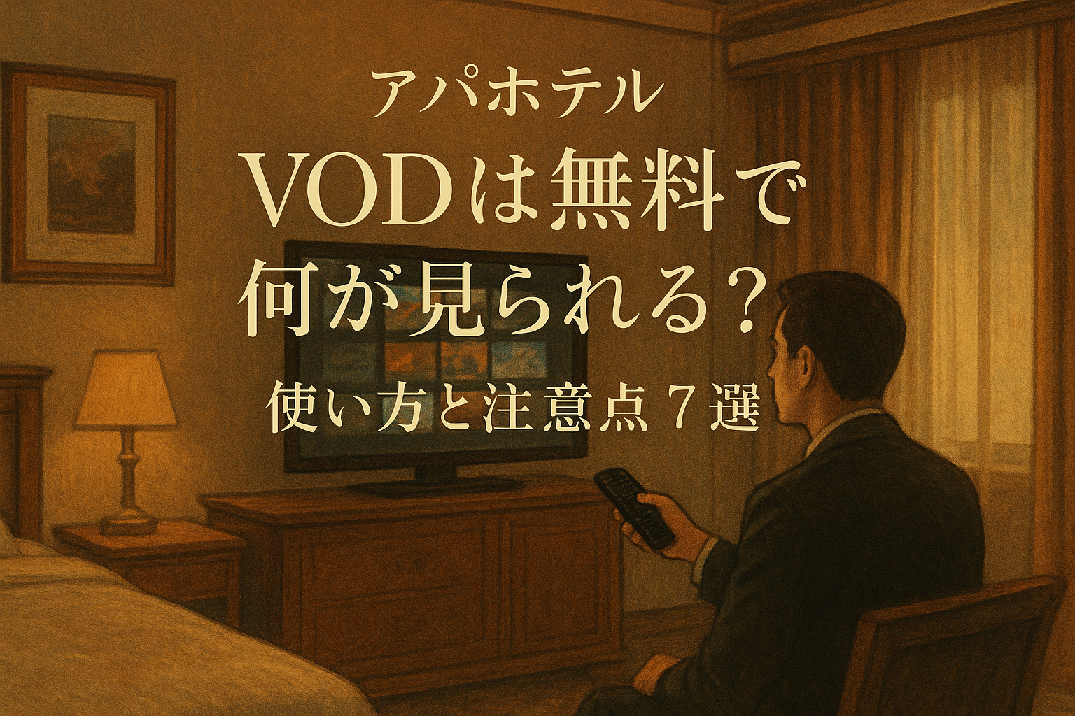 アパホテル VODは無料で何が見られる?使い方と注意点7選