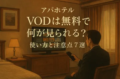 アパホテル　VODは無料で何が見られる？使い方と注意点7選