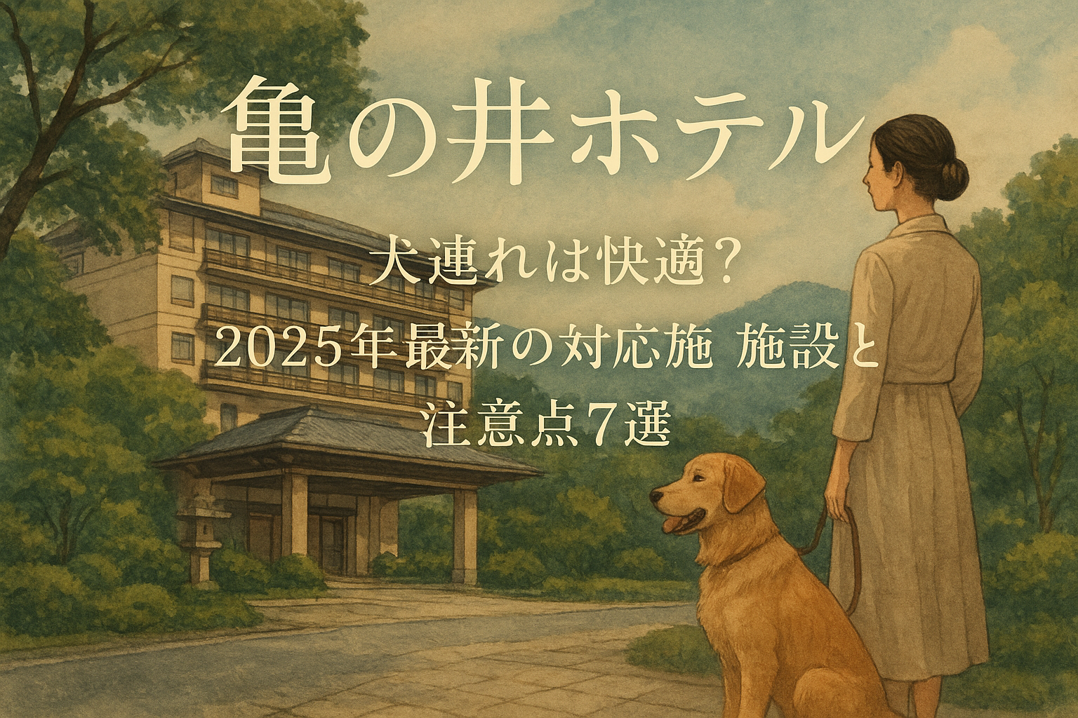 亀の井ホテル 犬連れは快適?2025年最新の対応施設と注意点7選