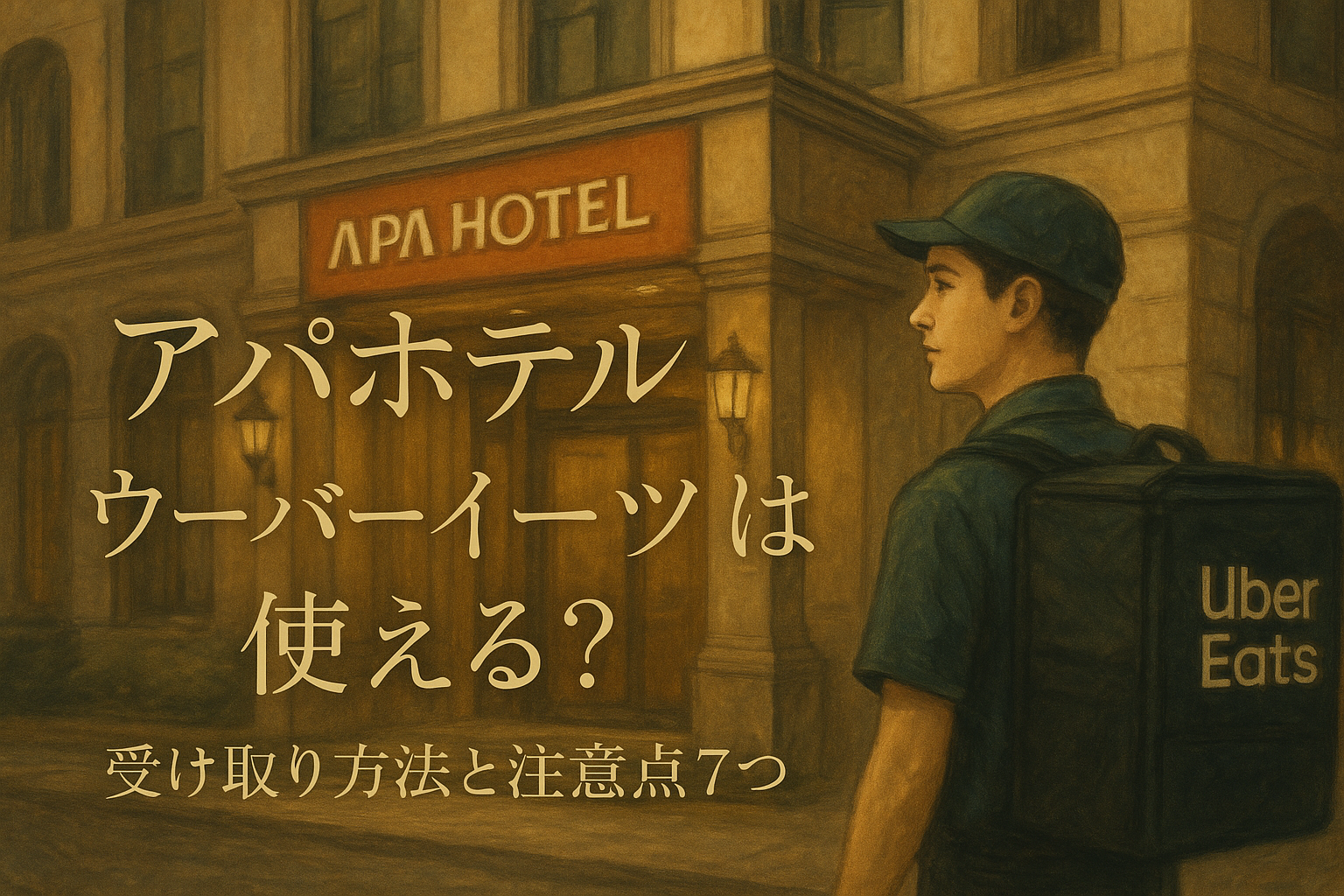 アパホテル ウーバーイーツは使える？受け取り方法と注意点7つ