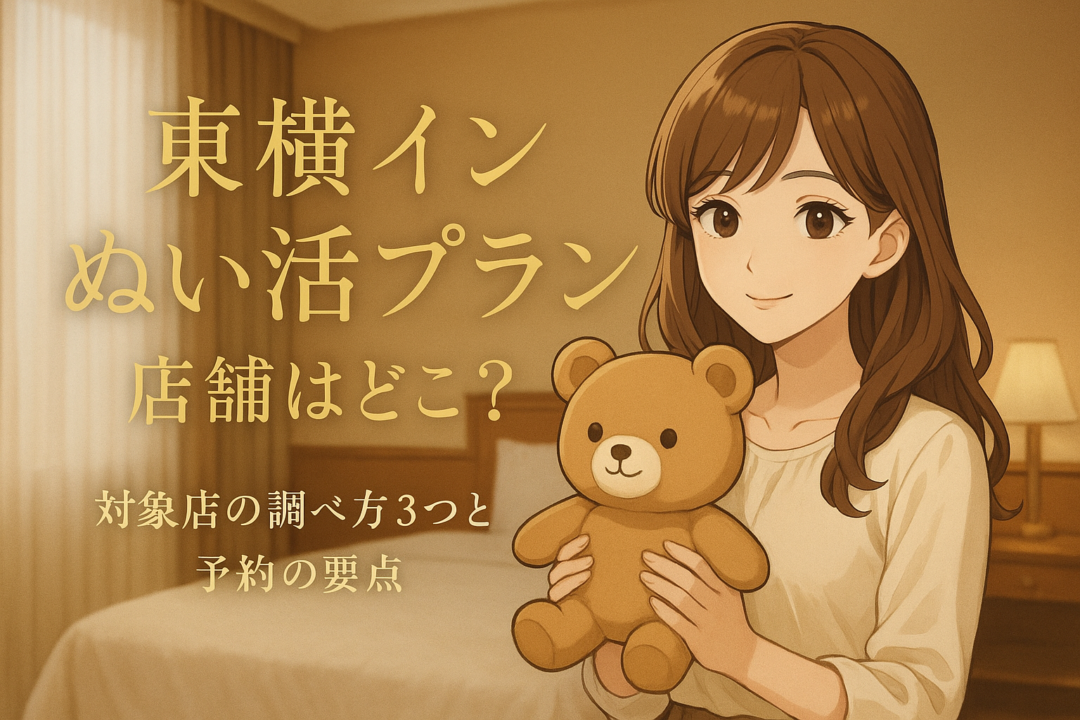 東横イン ぬい活プラン 店舗はどこ？対象店の調べ方3つと予約の要点