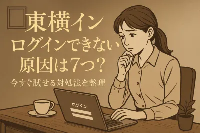 東横イン ログインできない原因は7つ？今すぐ試せる対処法を整理