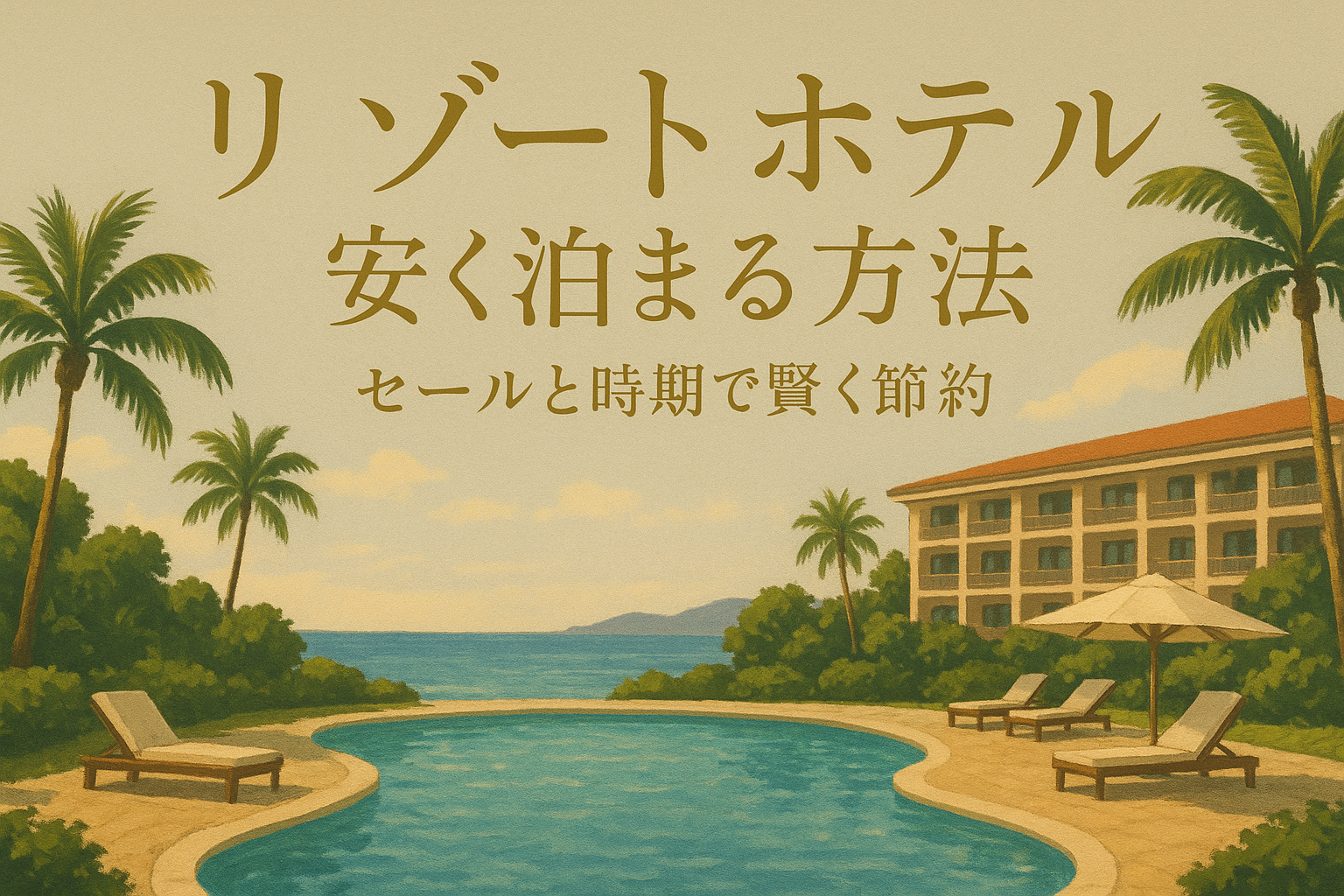 リゾートホテル 安く泊まる方法7選?セールと時期で賢く節約