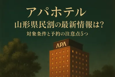 アパホテル 山形県民割の最新情報は？対象条件と予約の注意点5つ
