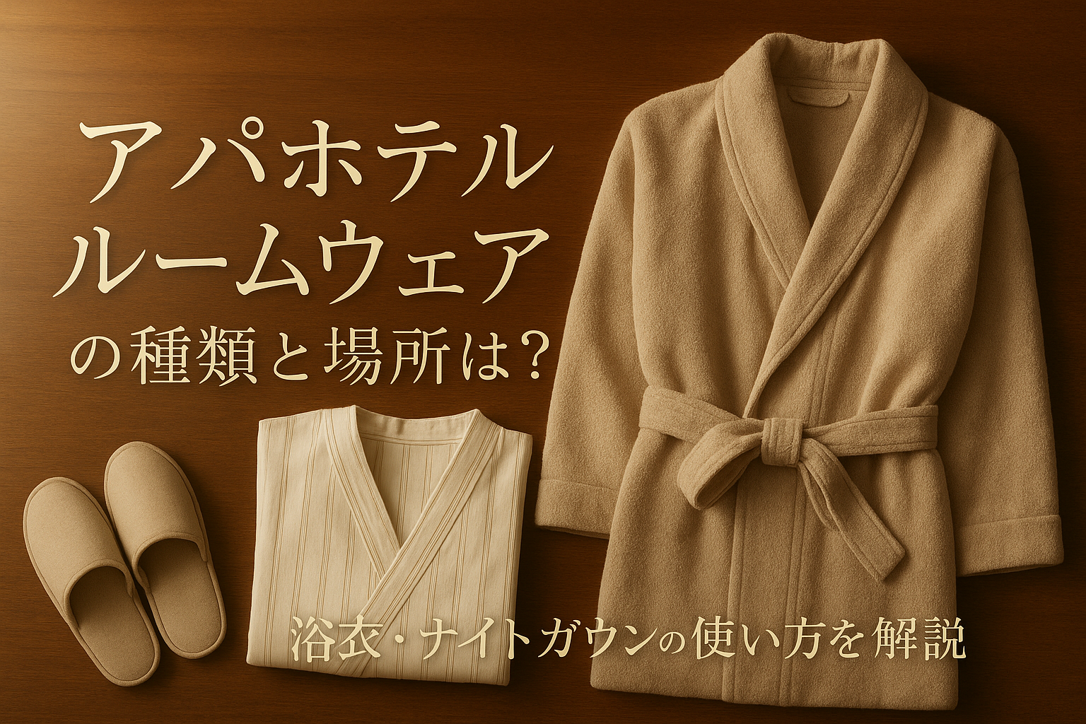 アパホテル ルームウェアの種類と場所は?浴衣・ナイトガウンの使い方を解説