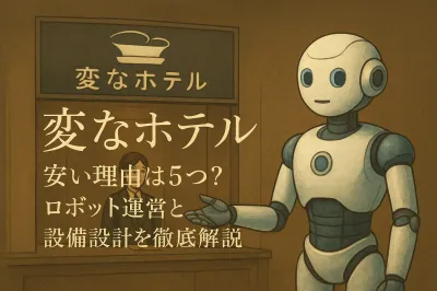 変なホテルが安い理由は5つ？ロボット運営と設備設計を徹底解説