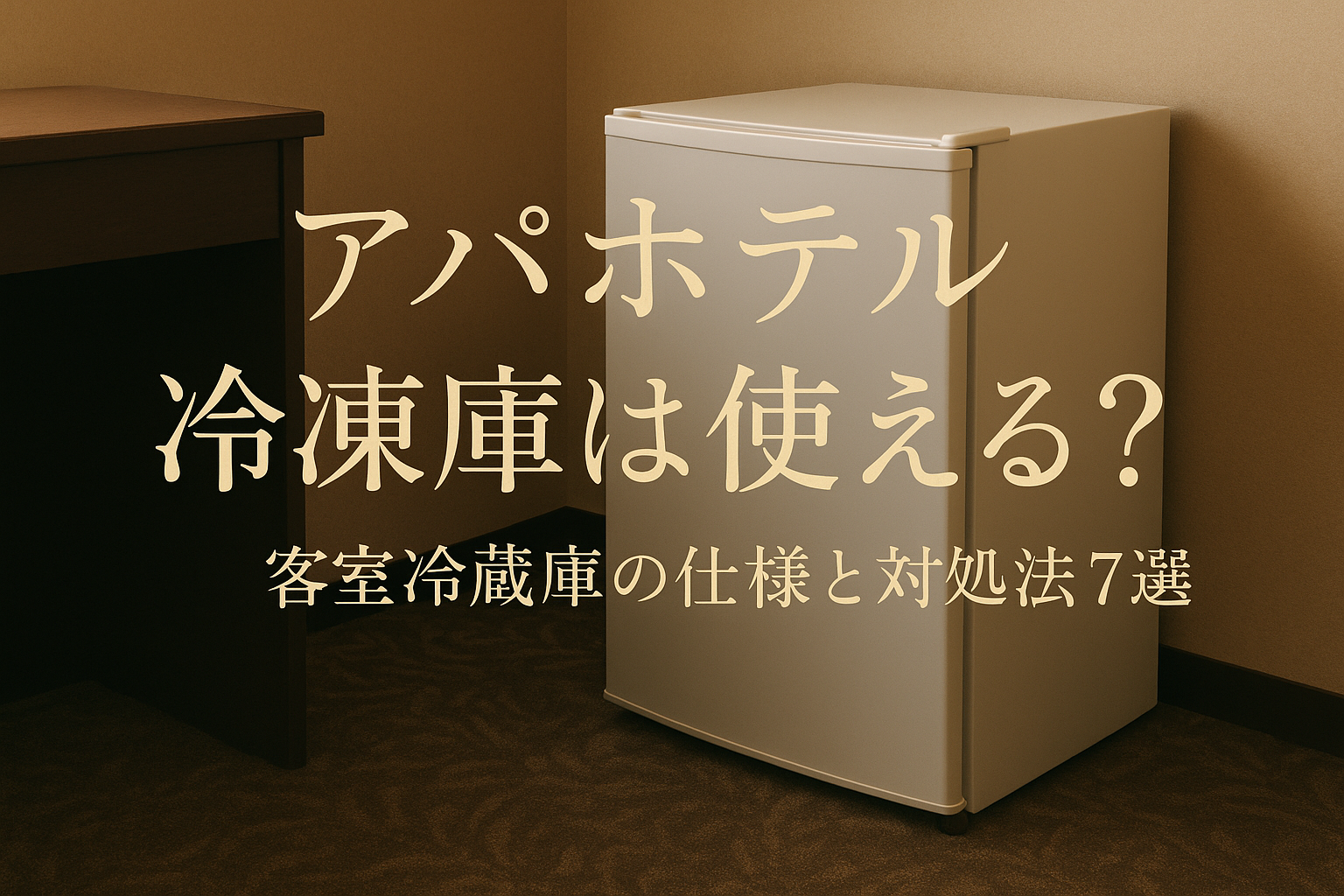アパホテル 冷凍庫は使える？客室冷蔵庫の仕様と対処法7選