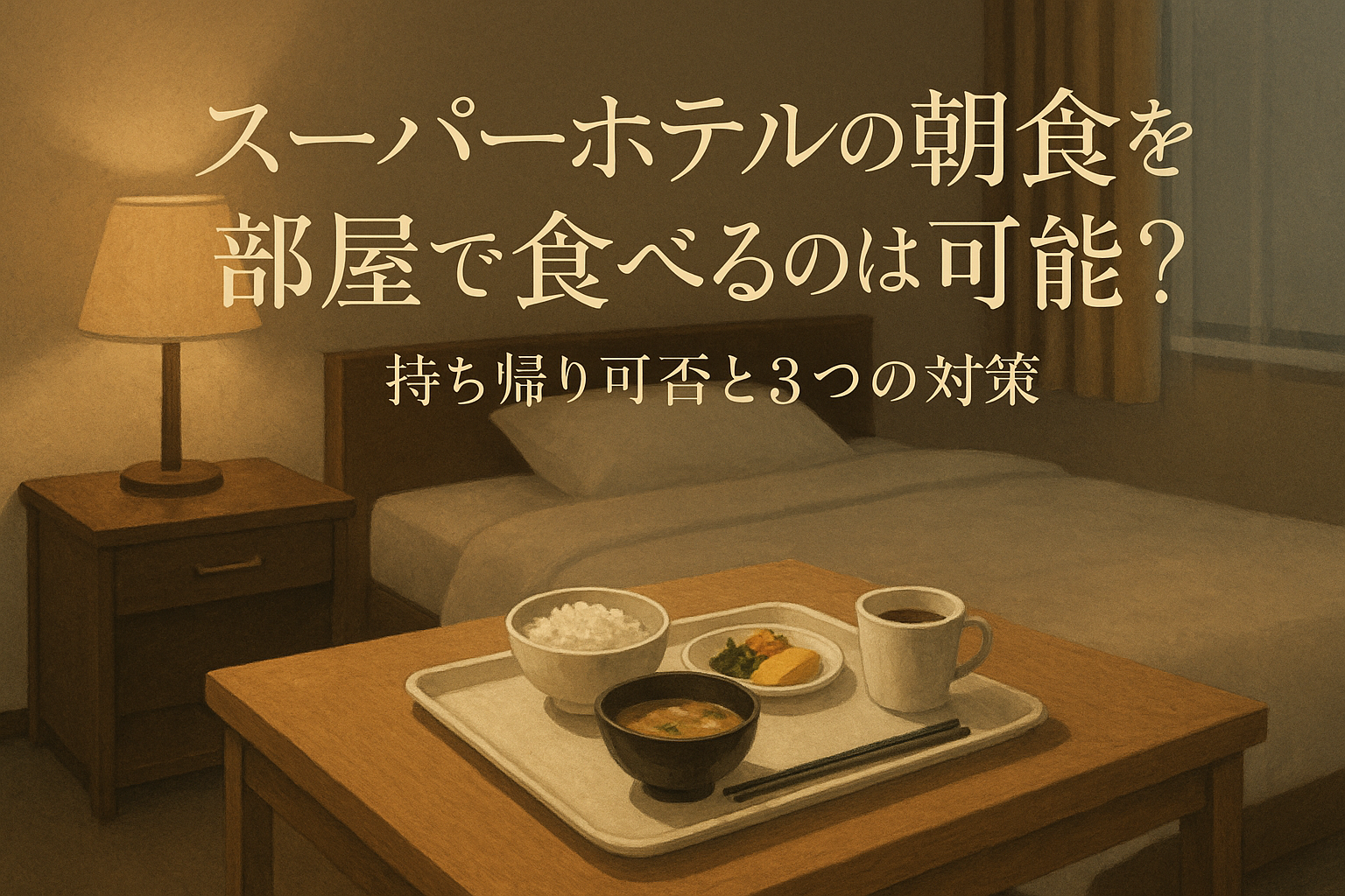 スーパーホテルの朝食を部屋で食べるのは可能？持ち帰り可否と3つの対策