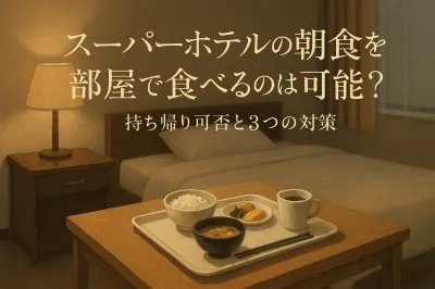 スーパーホテルの朝食を部屋で食べるのは可能？持ち帰り可否と3つの対策
