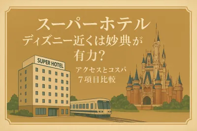 スーパーホテル ディズニー近くは妙典が有力？アクセスとコスパ7項目比較