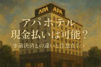 アパホテル 現金払いは可能？事前決済との違いと注意点7つ