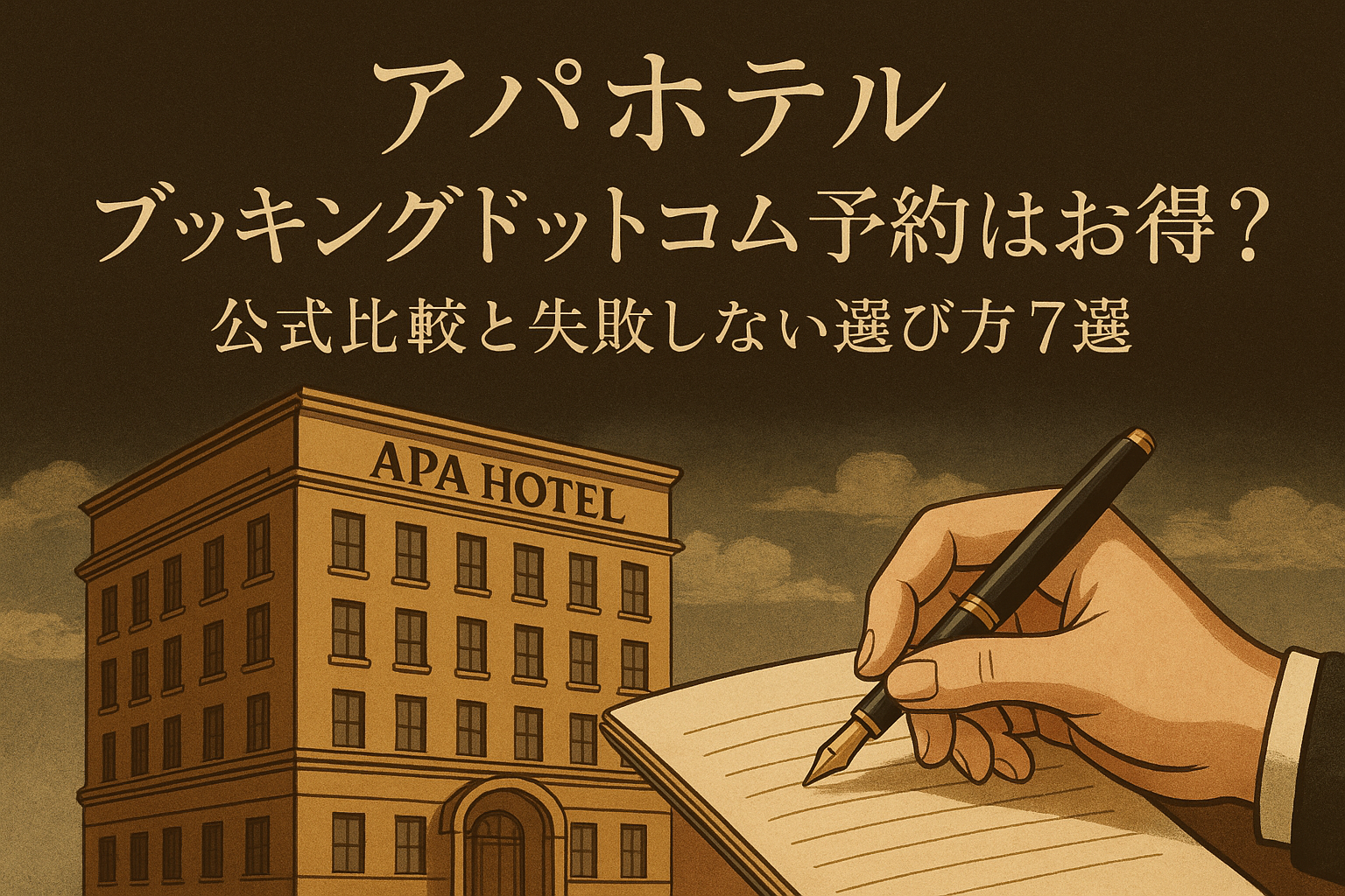 アパホテル ブッキングドットコム予約はお得？公式比較と失敗しない選び方7選