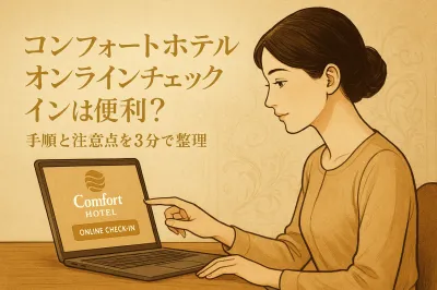 コンフォートホテル オンラインチェックインは便利？手順と注意点を3分で整理