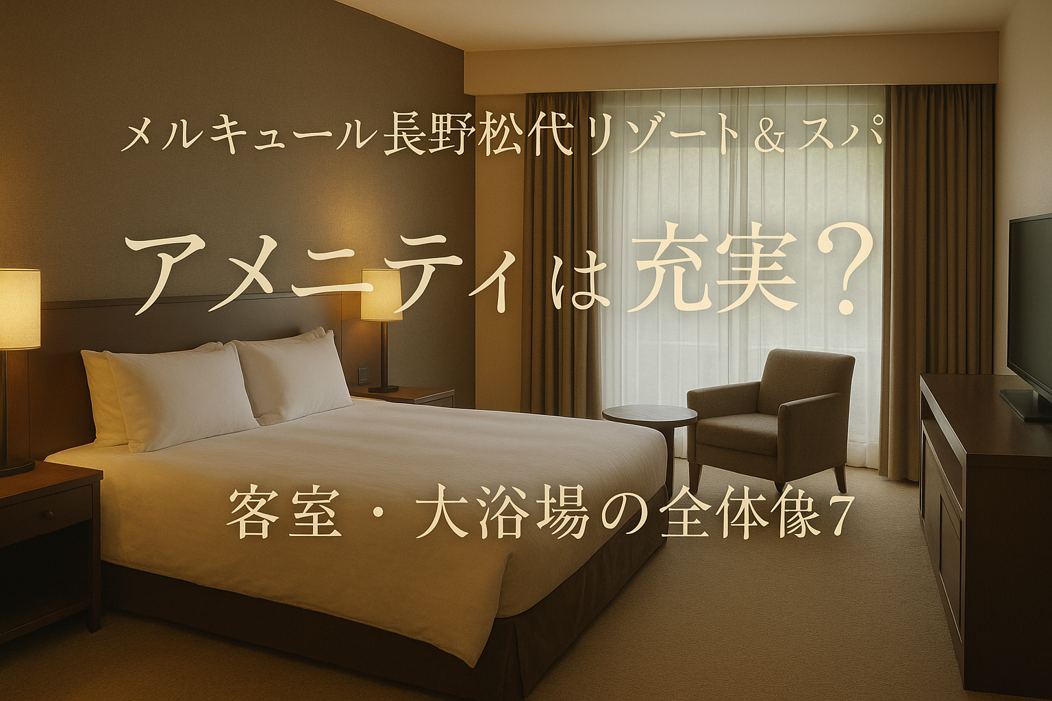 メルキュール長野松代リゾート&スパ アメニティは充実？客室・大浴場の全体像7点