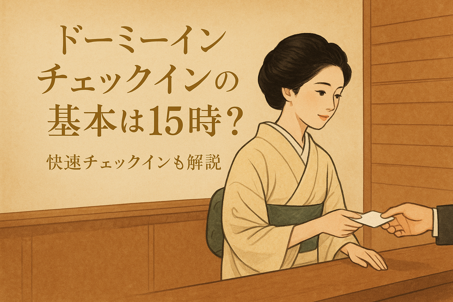 ドーミーイン チェックインの基本は15時？快速チェックインも解説