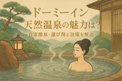 ドーミーイン 天然温泉の魅力は？自家源泉・運び湯と設備を解説