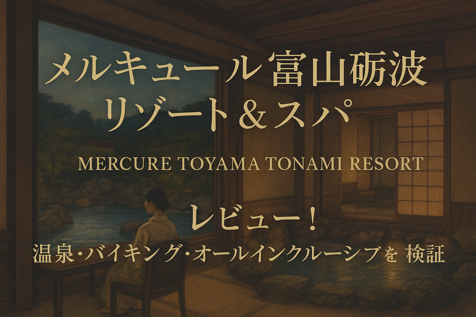 メルキュール富山砺波リゾート&スパ レビュー！温泉・バイキング・オールインクルーシブを検証