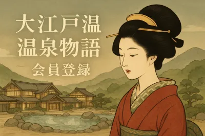 大江戸温泉物語 会員登録の方法は？3分で完了する手順と特典を解説