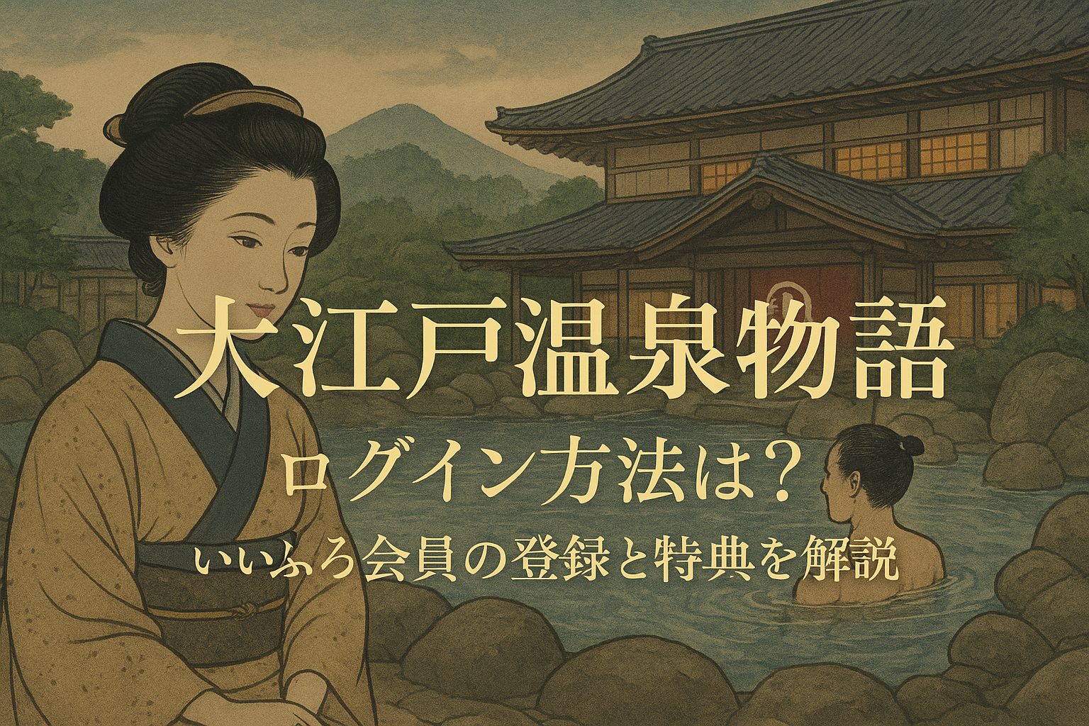 大江戸温泉物語 ログイン方法は？いいふろ会員の登録と特典を解説