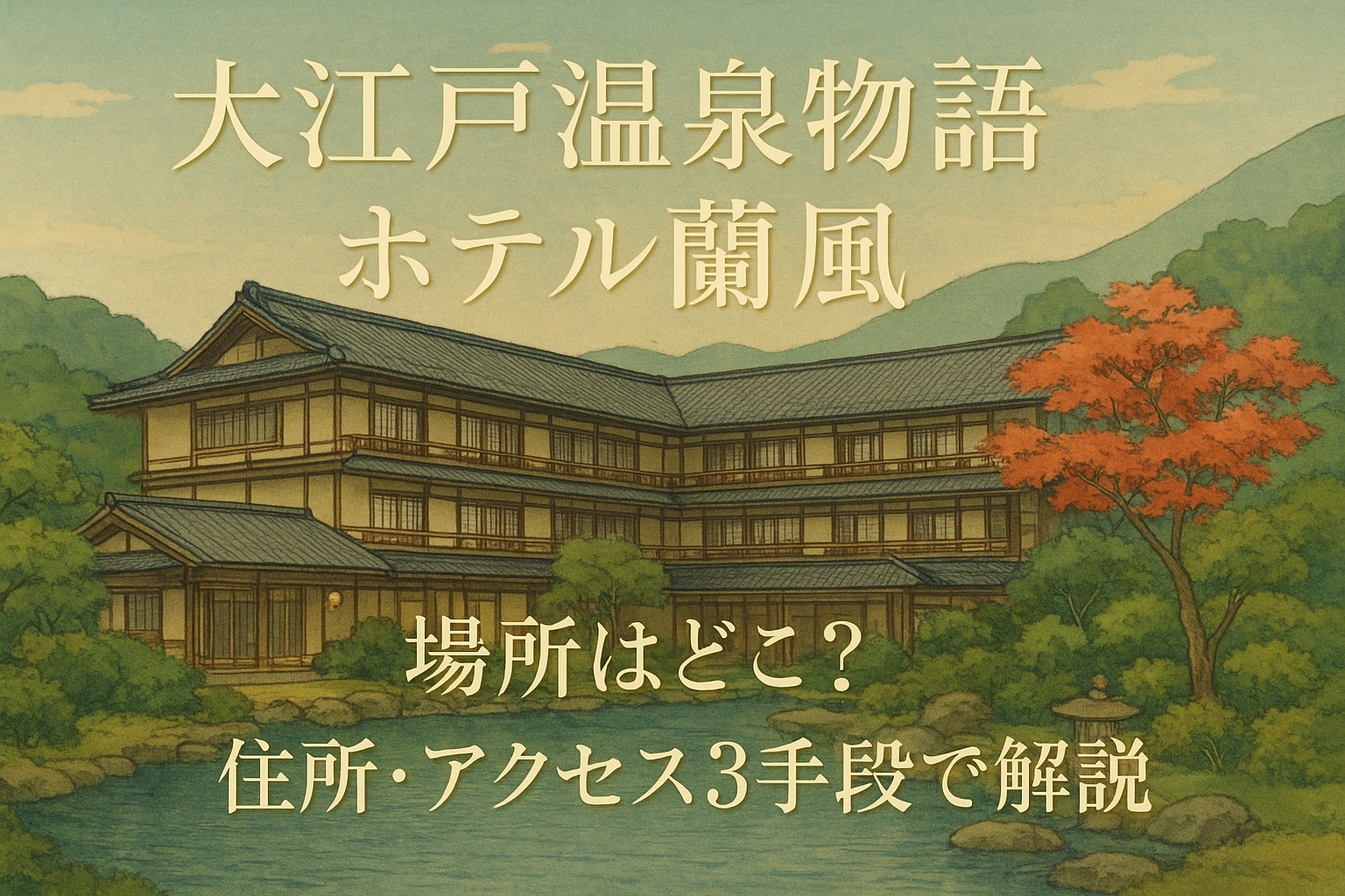 大江戸温泉物語 ホテル蘭風 場所はどこ？住所・アクセス3手段で解説