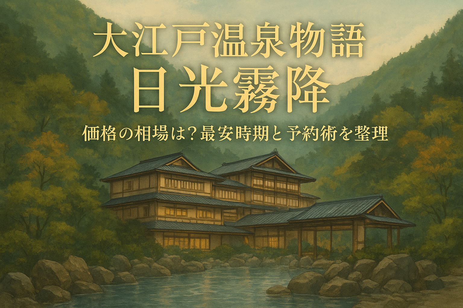 大江戸温泉物語 日光霧降 価格の相場は？最安時期と予約術を整理