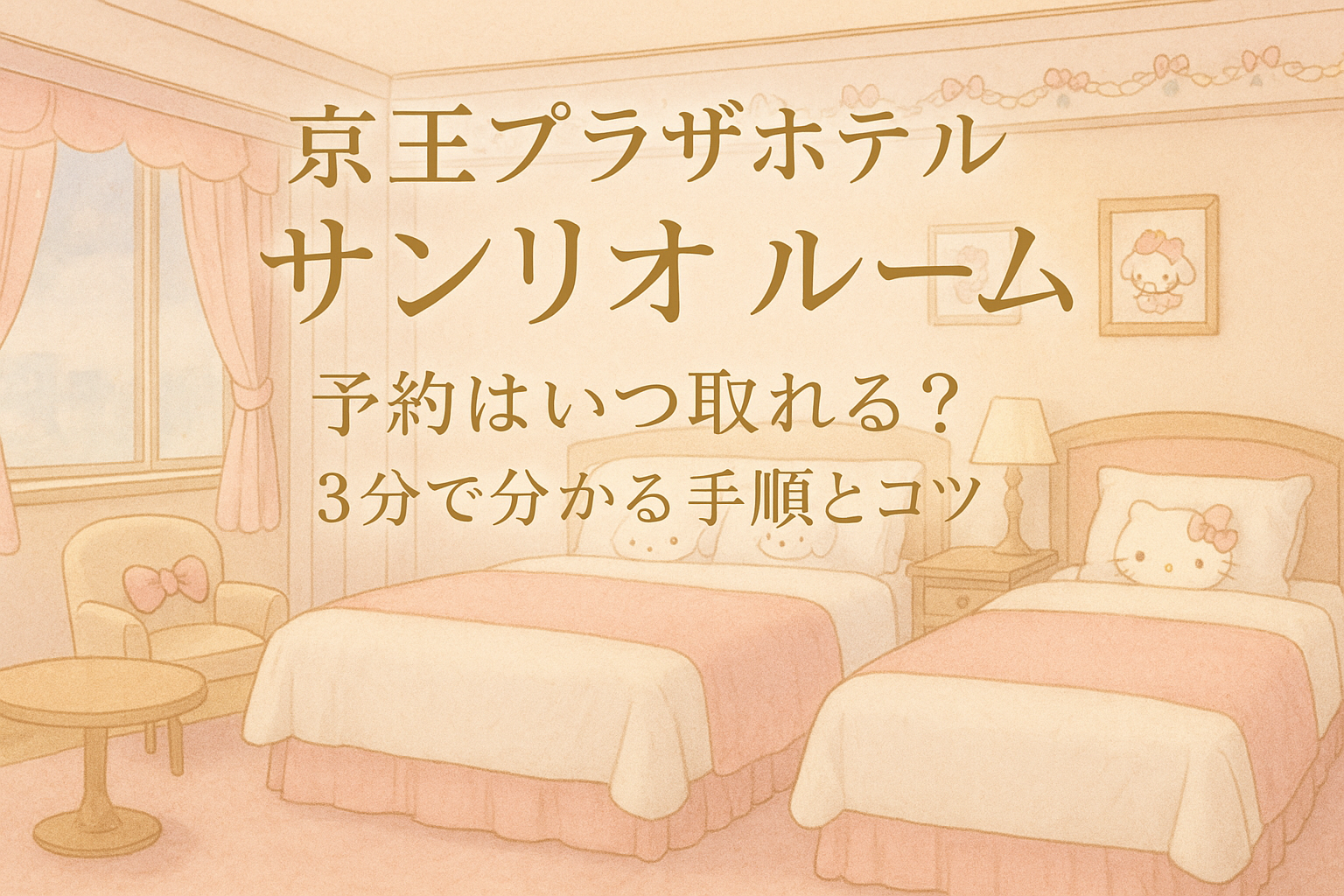 京王プラザホテル サンリオ ルーム 予約はいつ取れる？3分で分かる手順とコツ