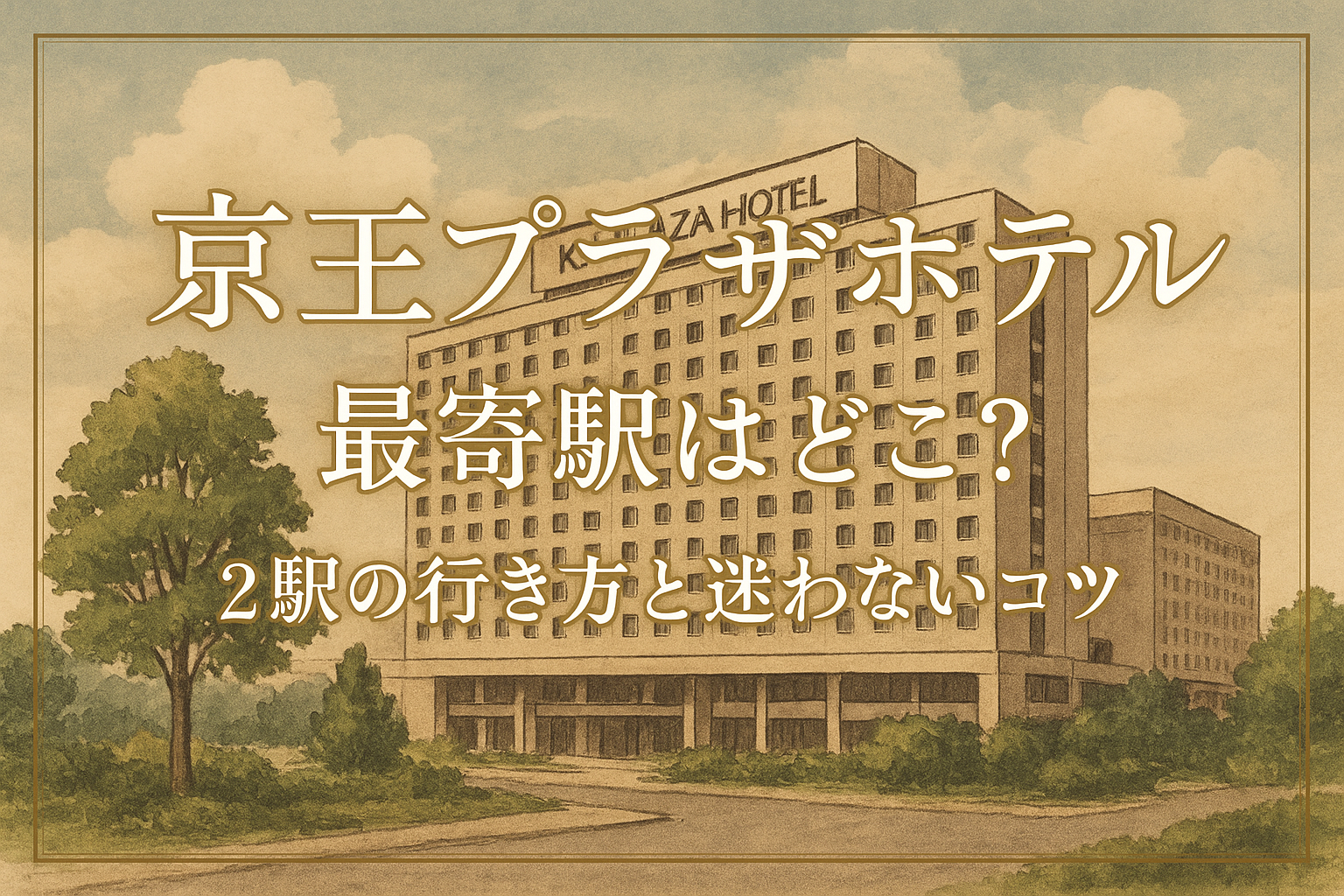 京王プラザホテル 最寄駅はどこ?2駅の行き方と迷わないコツ