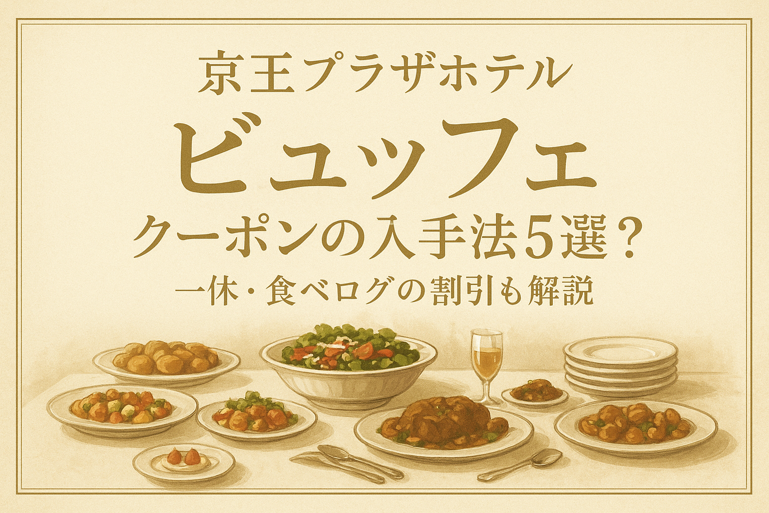 京王プラザホテル ビュッフェ クーポンの入手法5選？一休・食べログの割引も解説