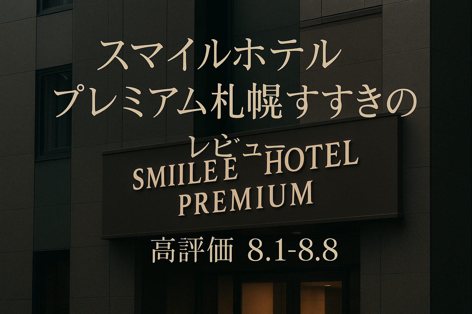 スマイルホテルプレミアム札幌すすきの レビュー?高評価8.1-8.8の理由を解説