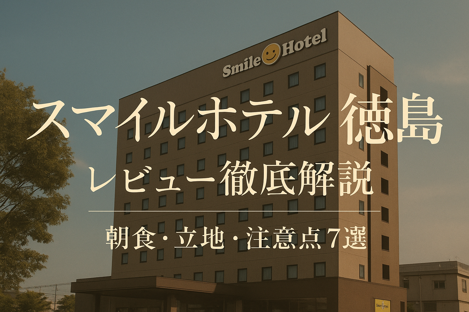 スマイルホテル徳島 レビュー徹底解説?朝食・立地・注意点7選
