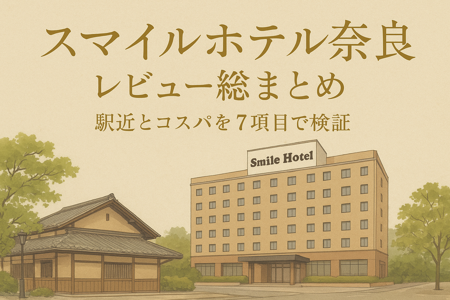 スマイルホテル奈良 レビュー総まとめ？駅近とコスパを7項目で検証