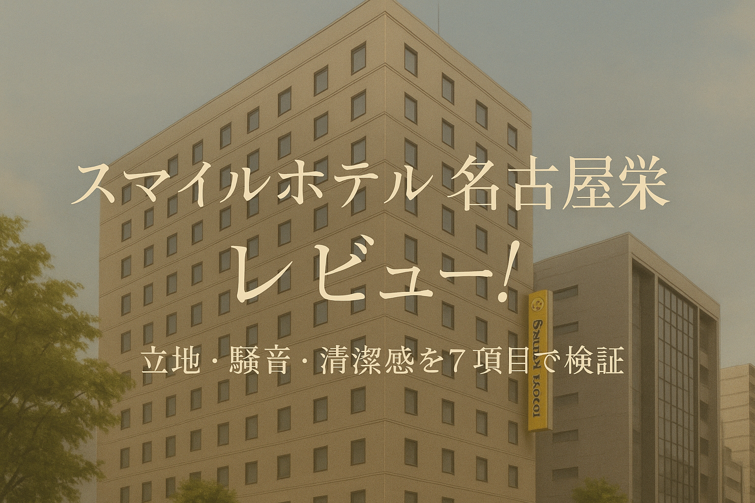 スマイルホテル名古屋栄 レビュー！立地・騒音・清潔感を7項目で検証