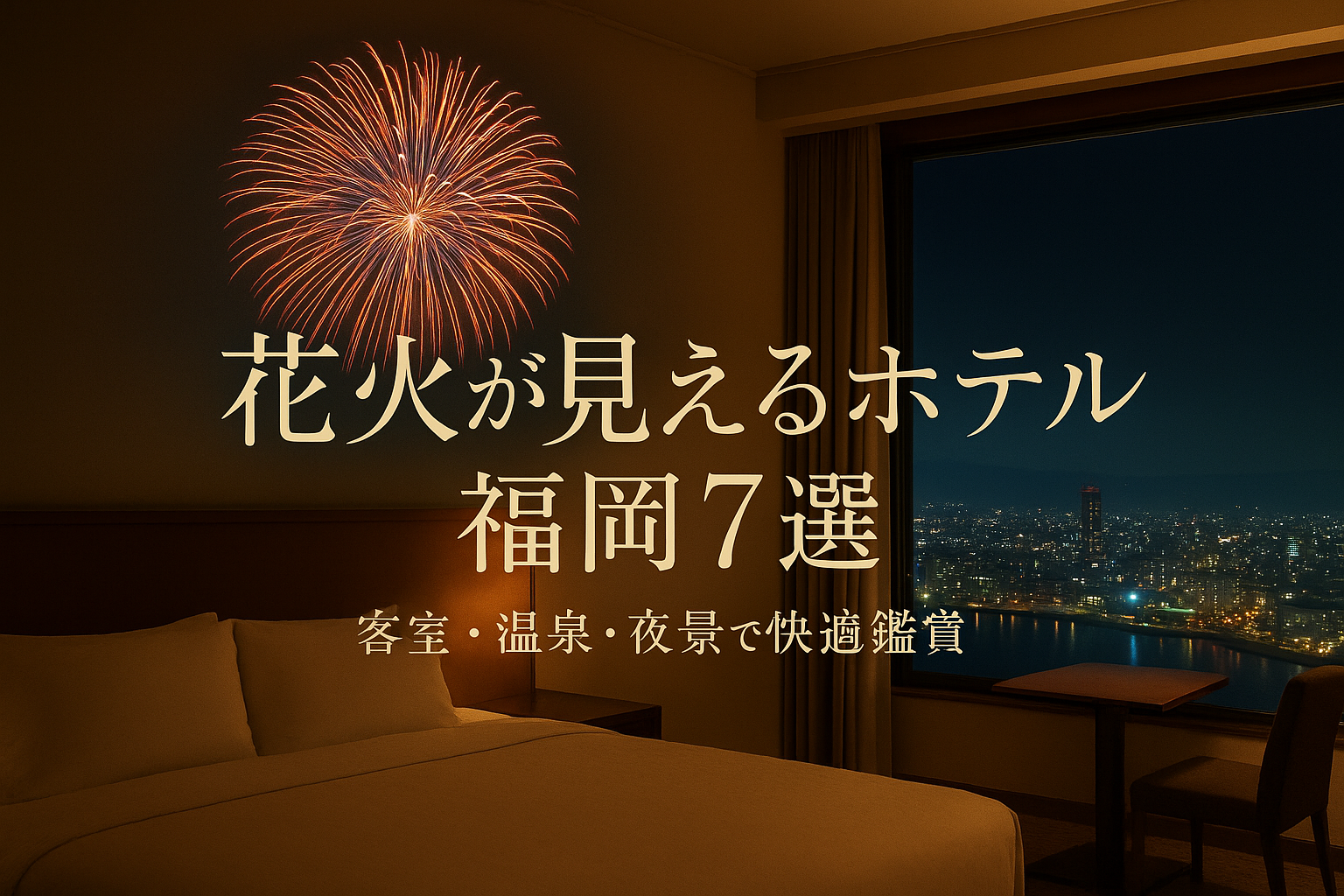 花火 が 見える ホテル 福岡7選?客室・温泉・夜景で快適鑑賞