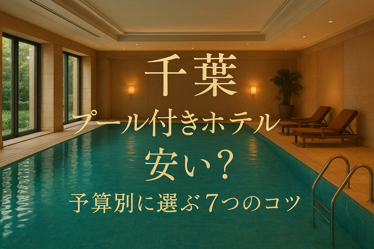 千葉 プール 付き ホテル 安い？予算別に選ぶ7つのコツ