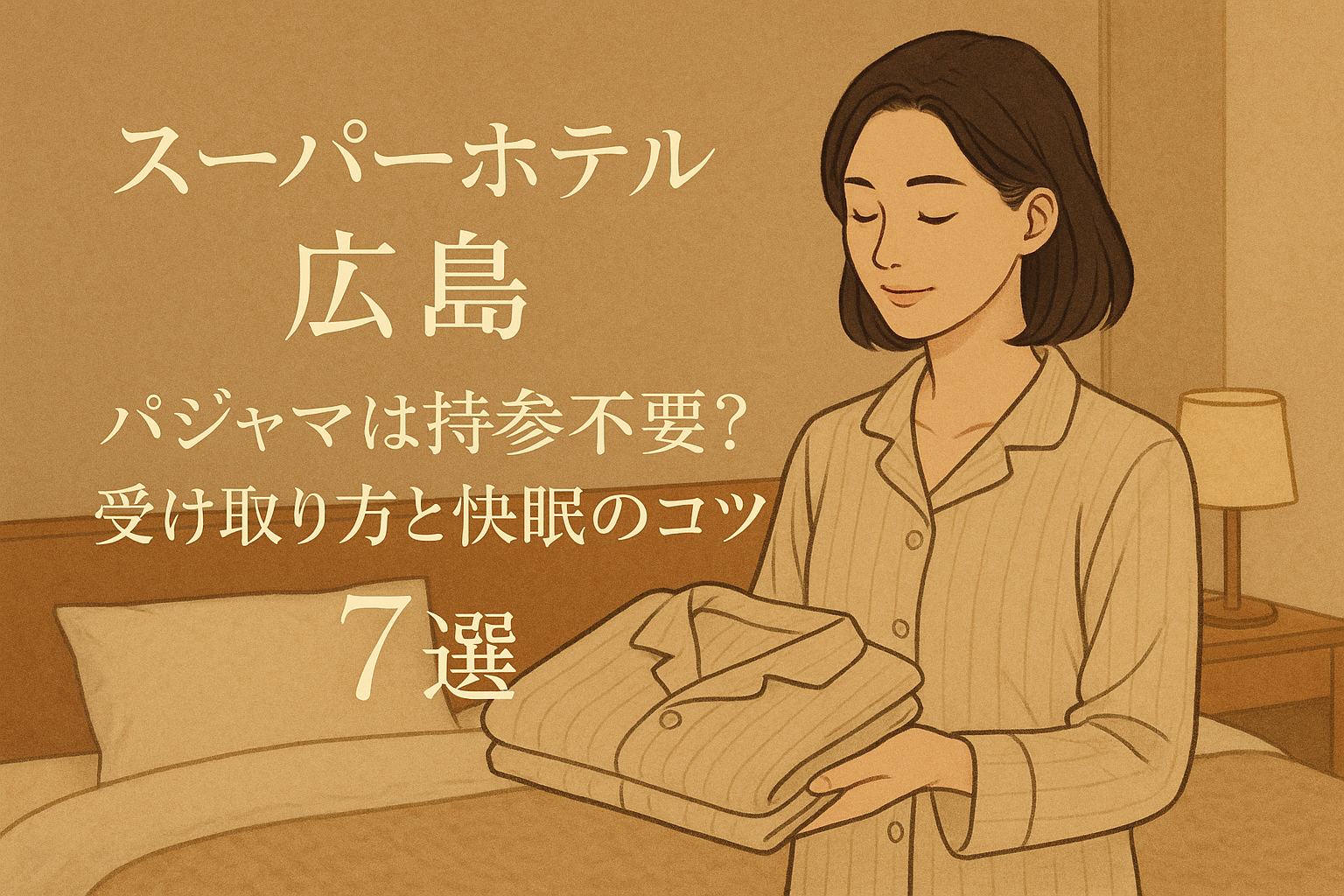 スーパーホテル広島 パジャマは持参不要?受け取り方と快眠のコツ7選