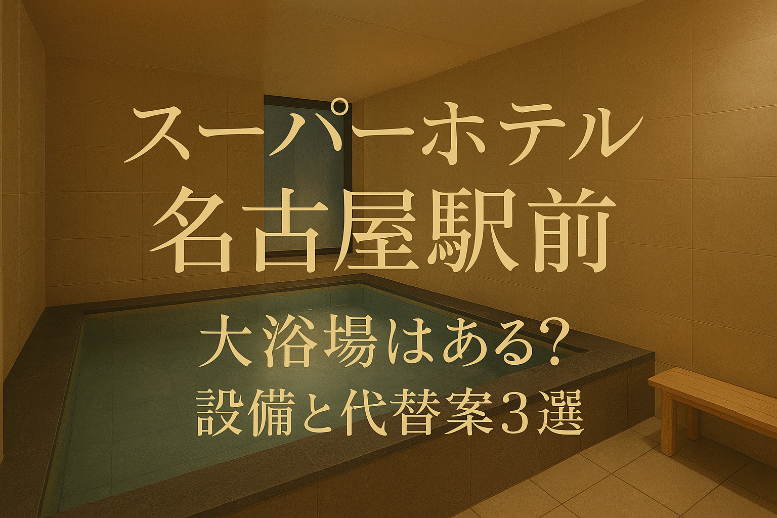 スーパーホテル名古屋駅前 大浴場はある?設備と代替案3選