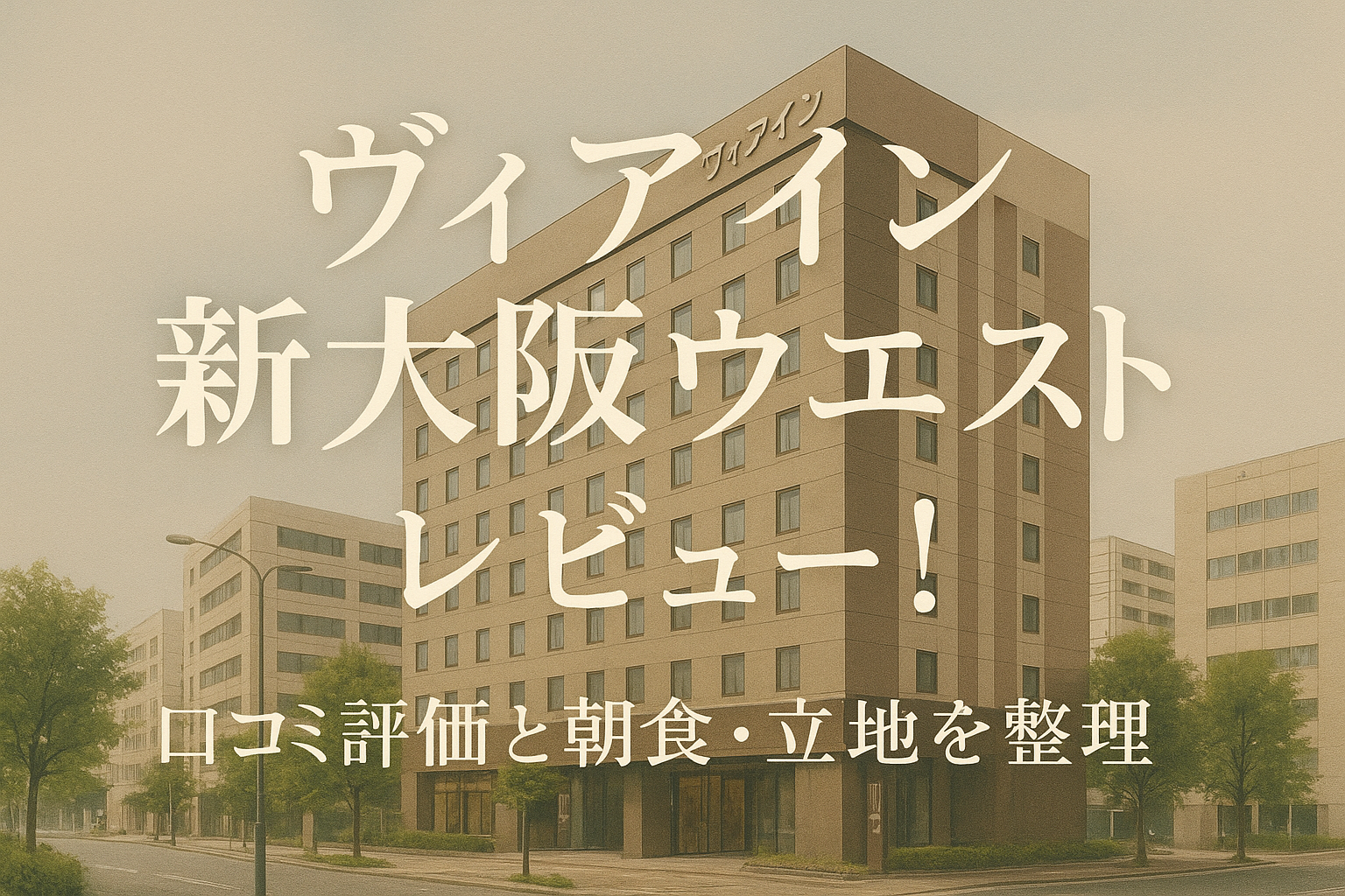 ヴィアイン新大阪ウエスト レビュー！口コミ評価と朝食・立地を整理