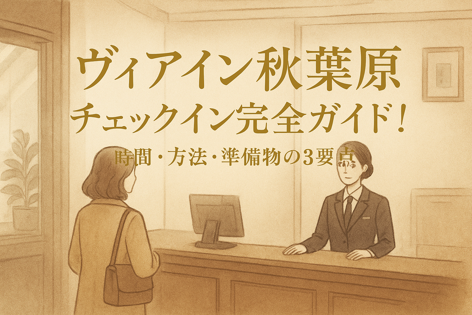 ヴィアイン秋葉原 チェックイン完全ガイド!時間・方法・準備物の3要点