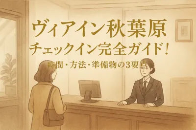 ヴィアイン秋葉原 チェックイン完全ガイド！時間・方法・準備物の3要点