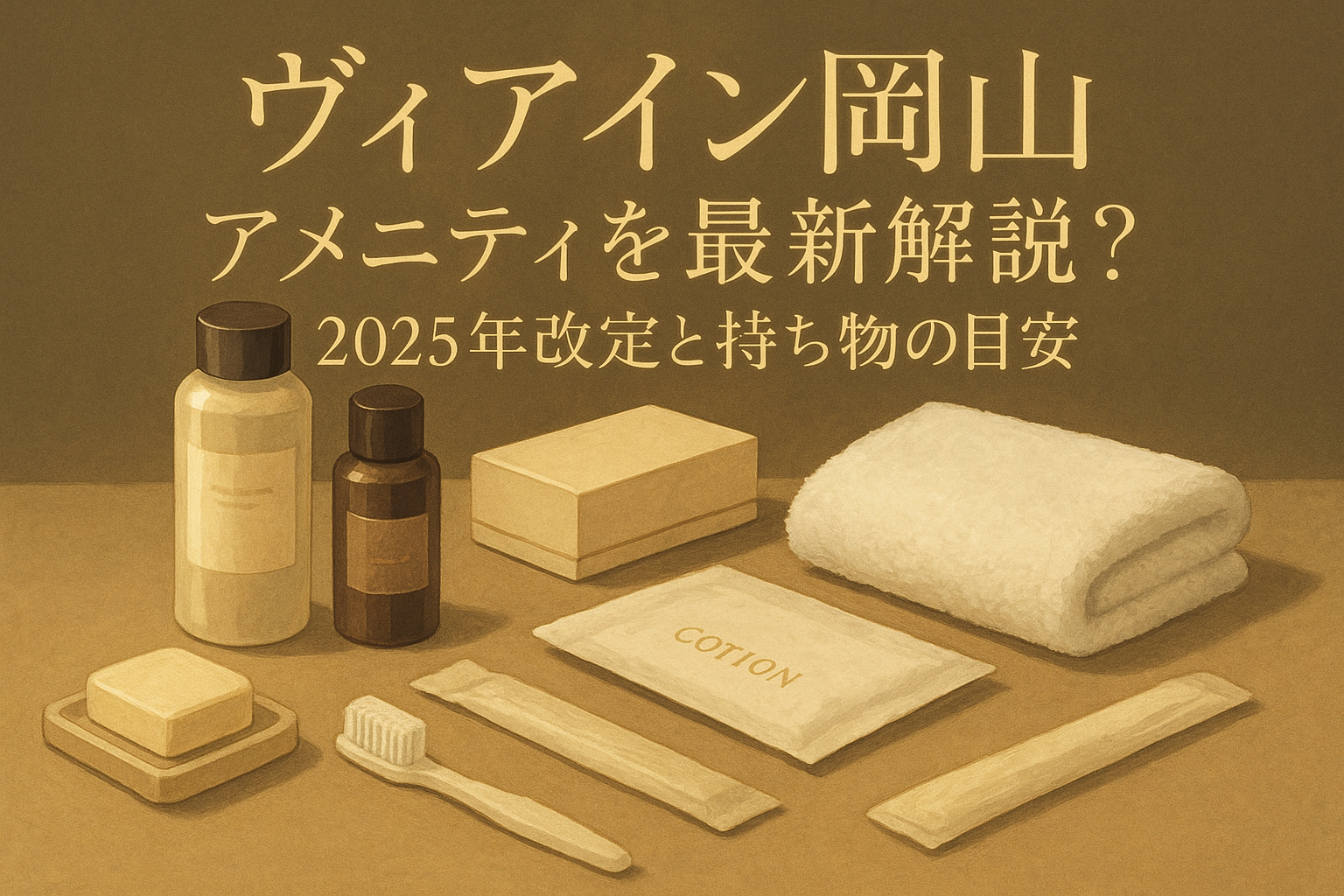 ヴィアイン岡山 アメニティを最新解説？2025年改定と持ち物の目安
