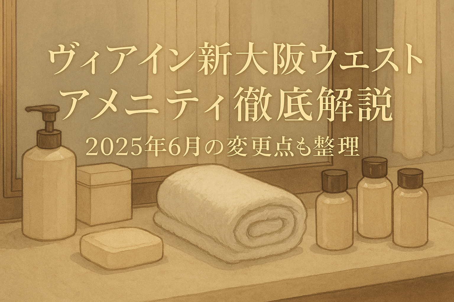 ヴィアイン新大阪ウエスト アメニティ徹底解説?2025年6月の変更点も整理