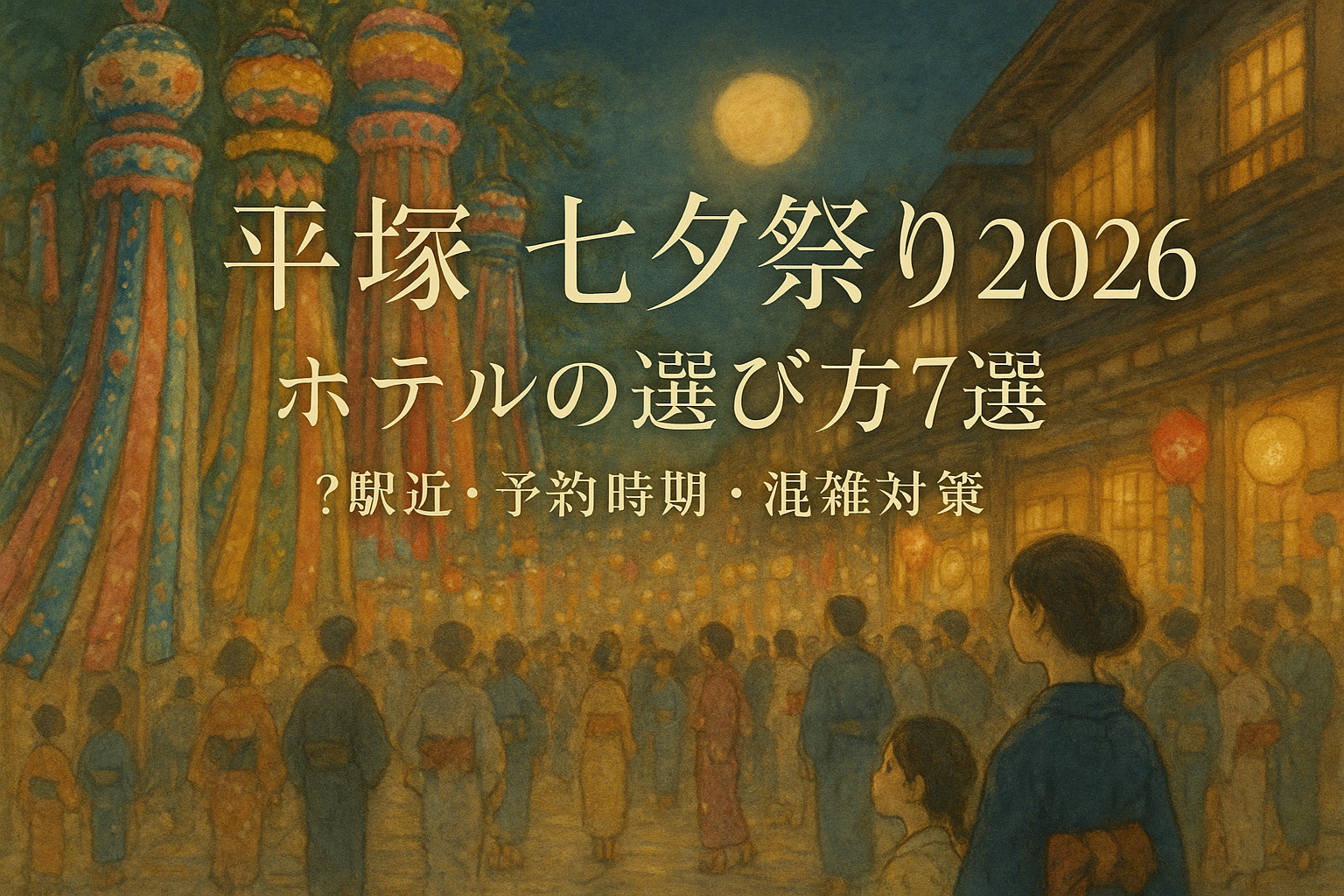平塚七夕祭り 2026 ホテルの選び方7選?駅近・予約時期・混雑対策