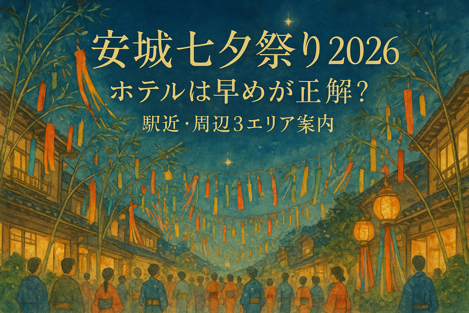 安城七夕祭り 2026 ホテルは早めが正解?駅近・周辺3エリア案内