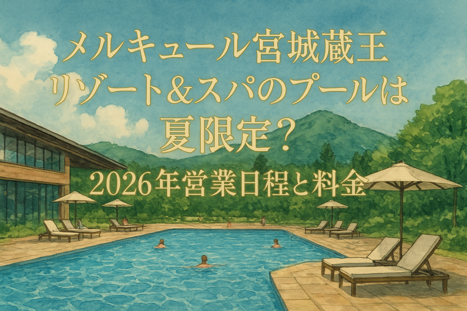 メルキュール宮城蔵王リゾート&スパのプールは夏限定？2026年営業日程と料金