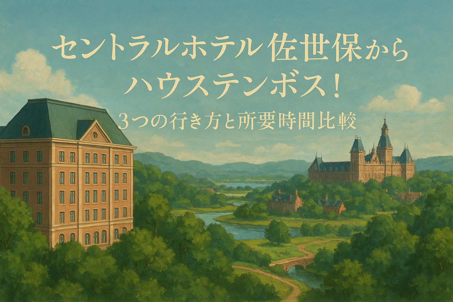 セントラルホテル佐世保からハウステンボス!3つの行き方と所要時間比較