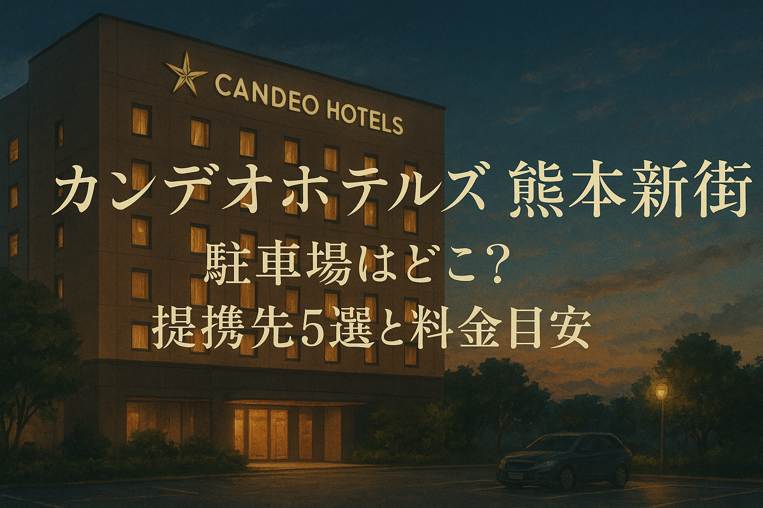 カンデオホテルズ熊本新市街 駐車場はどこ?提携先5選と料金目安
