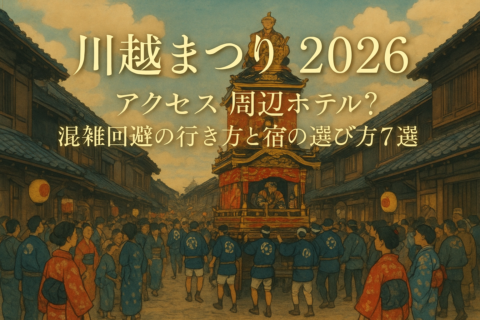川越まつり 2026 アクセス 周辺ホテル？混雑回避の行き方と宿の選び方7選