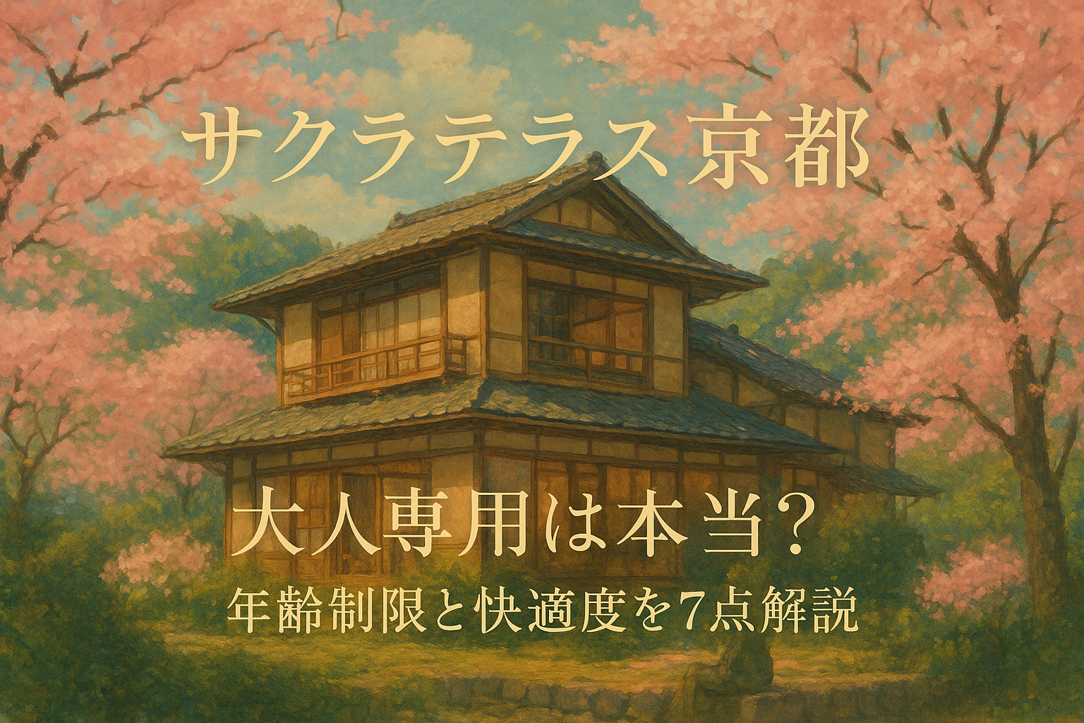 サクラテラス京都 大人専用は本当?年齢制限と快適度を7点解説?