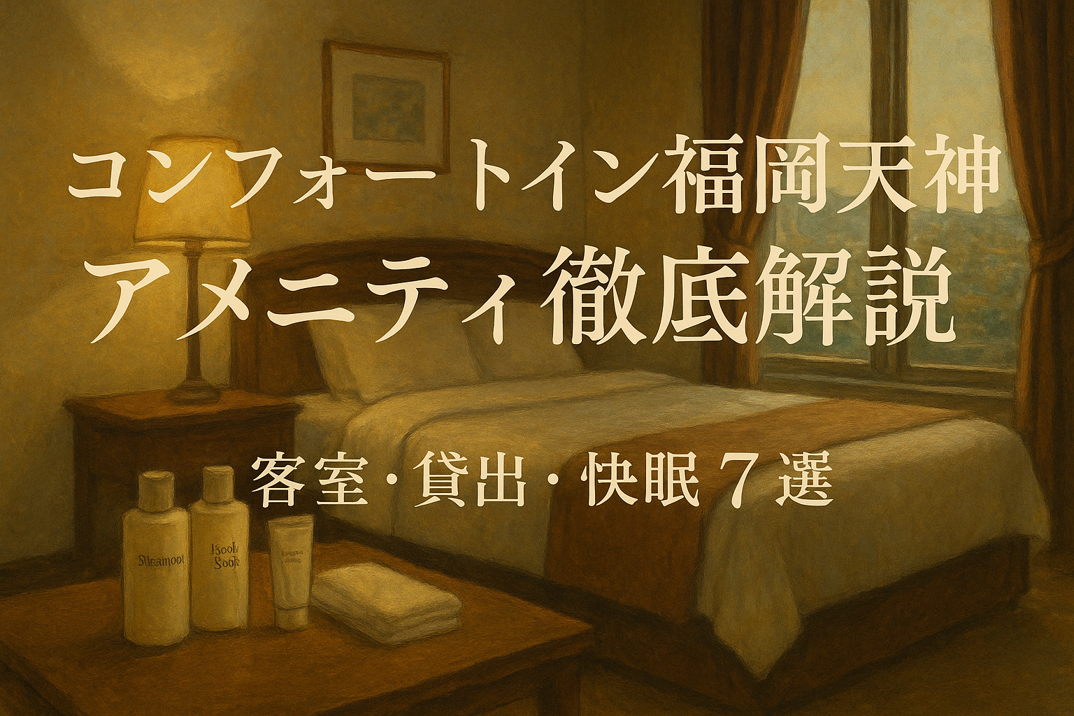 コンフォートイン福岡天神 アメニティ徹底解説？客室・貸出・快眠7選