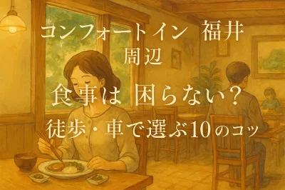 コンフォートイン福井 周辺 食事は困らない？徒歩・車で選ぶ10のコツ